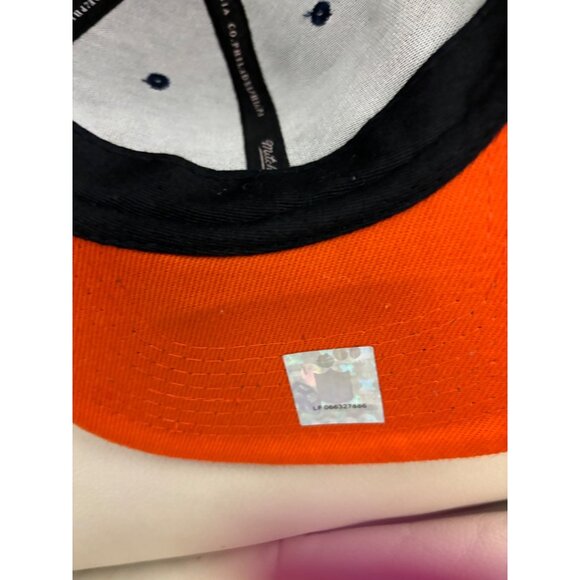 Mitchell & Ness Chicago Bears Adjustable Fit Snapback Hat Navy/Orange - Picture 6 of 16